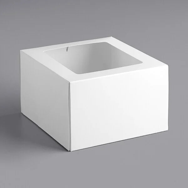 White Window Box 8"x8"x6"