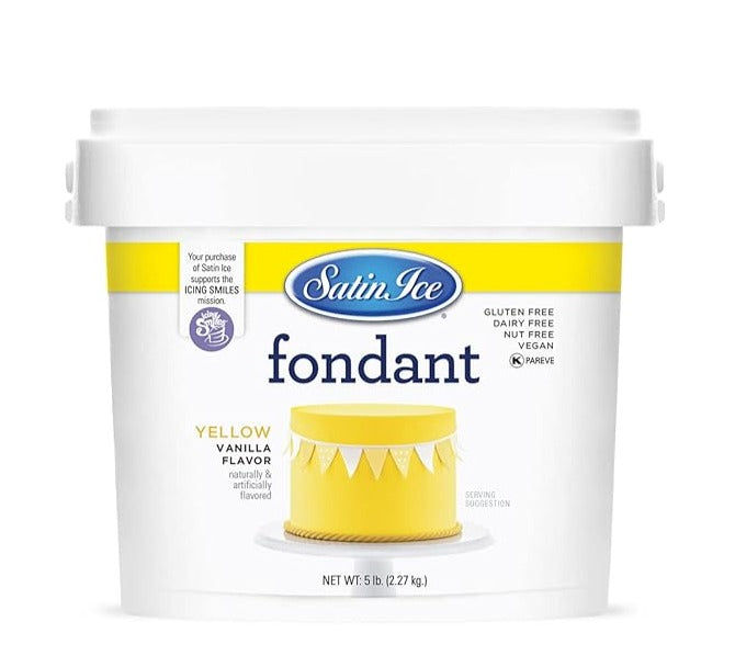 Satin Ice 5 lb. Yellow Vanilla Fondant