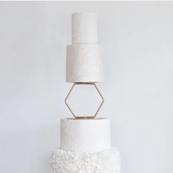 Hexagonal cake separator