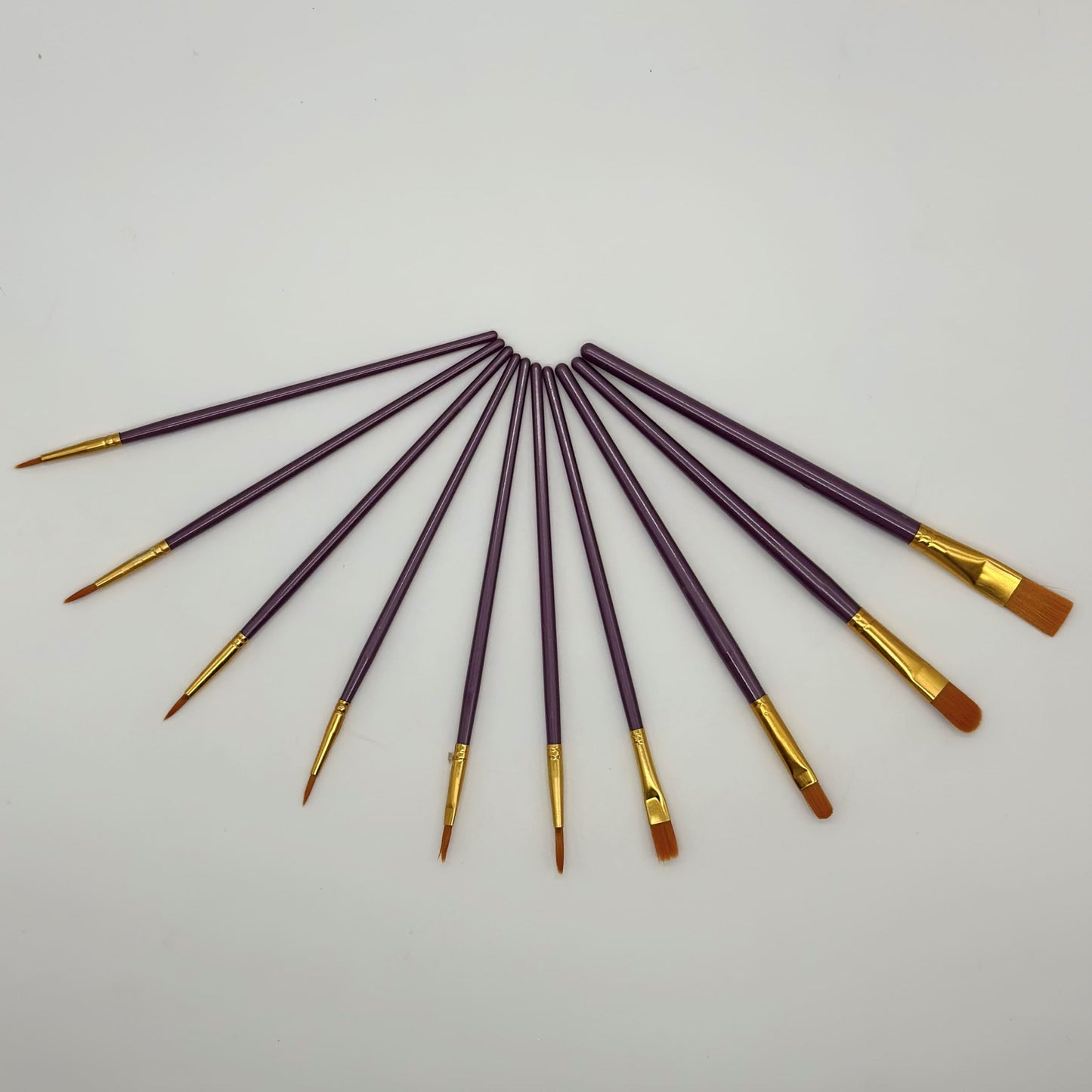 Purpple Brush Set 10 Pcs