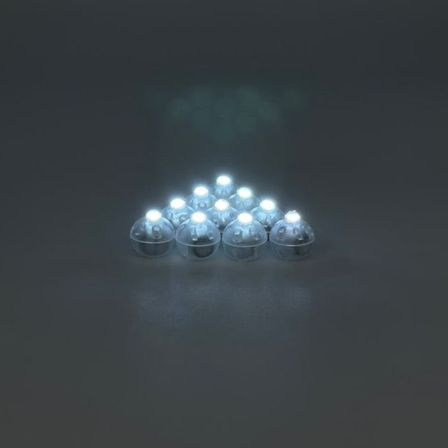 Led White Light Round Set of 10