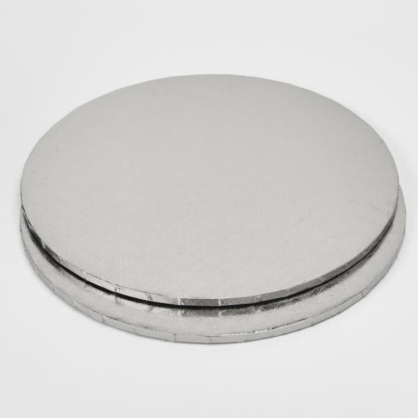 10" Cake Drum Silver