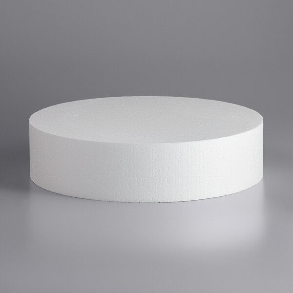 10" x 3" Foam Round Cake Dummy