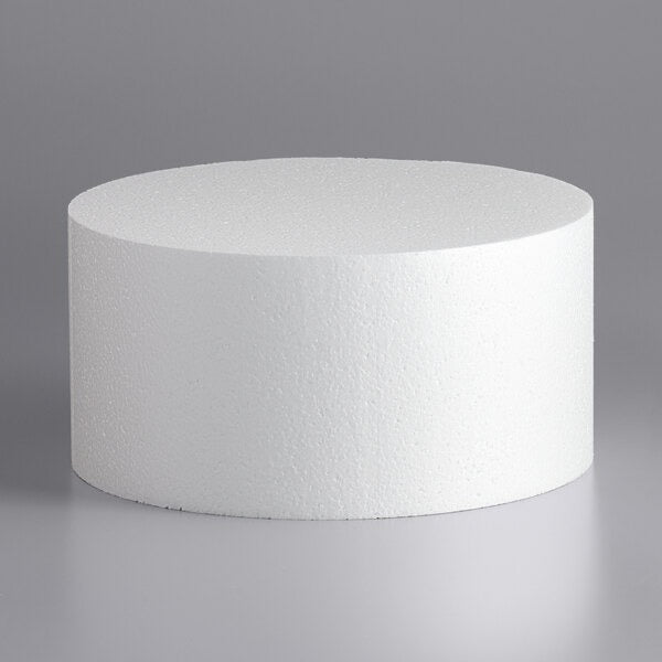 9" x 5" Foam Round Cake Dummy