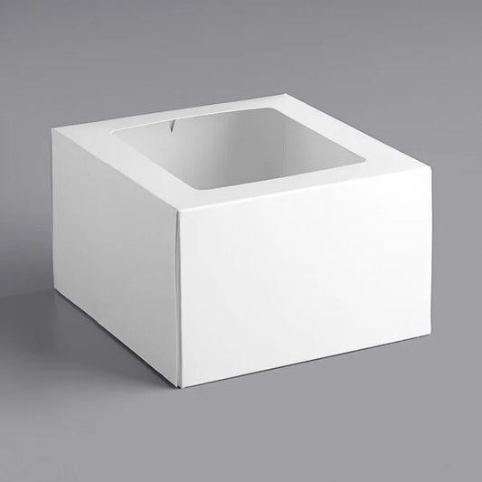 White Window Box 8"x8"x6"