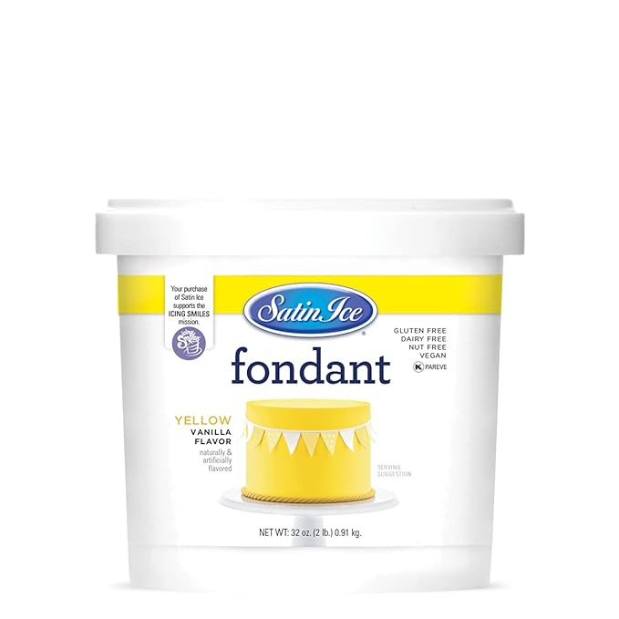 Satin Ice 2 lb. Yellow Vanilla Fondant