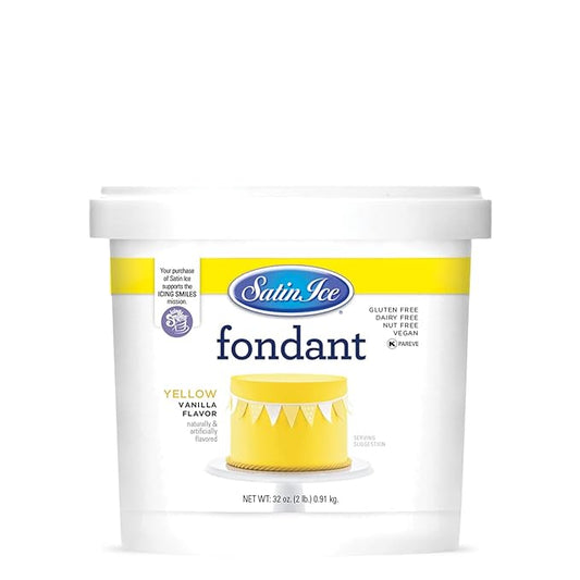Satin Ice 2 lb. Yellow Vanilla Fondant