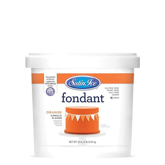 Satin Ice 2 lb. Orange Vanilla Fondant