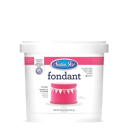 Satin Ice 2 lb. Pink Vanilla Fondant