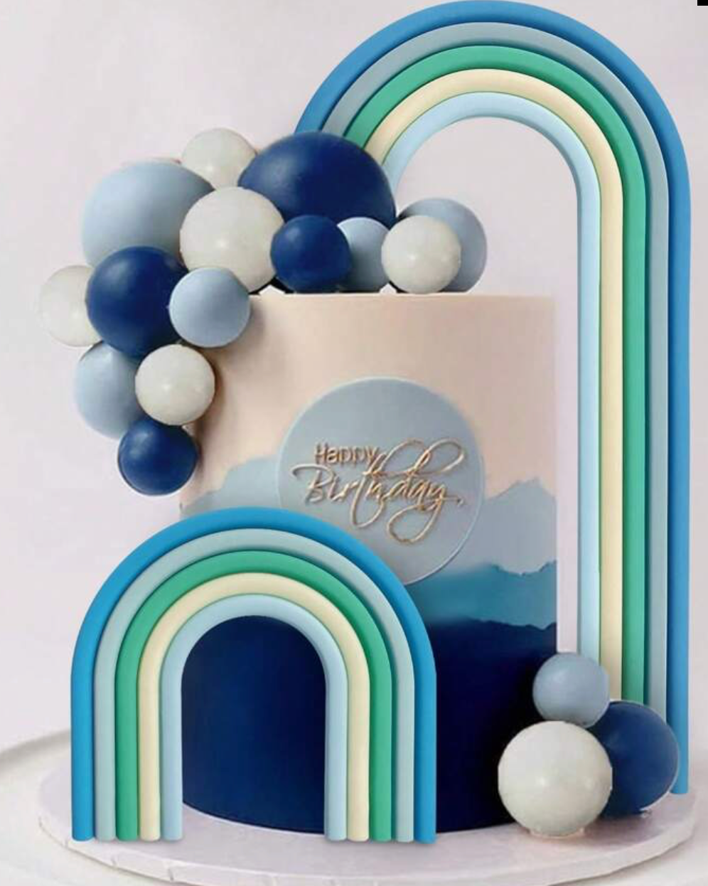 Rainbow Blue Set of 2