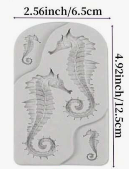 Seahorse Under The Sea Silicone Mold