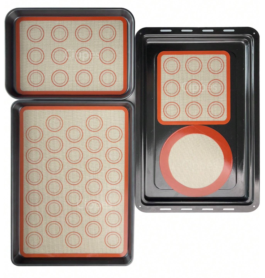 Set of 5 Silicone Baking Mats