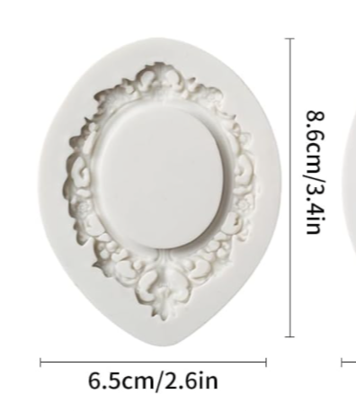 Oval Frame Silicone Mold