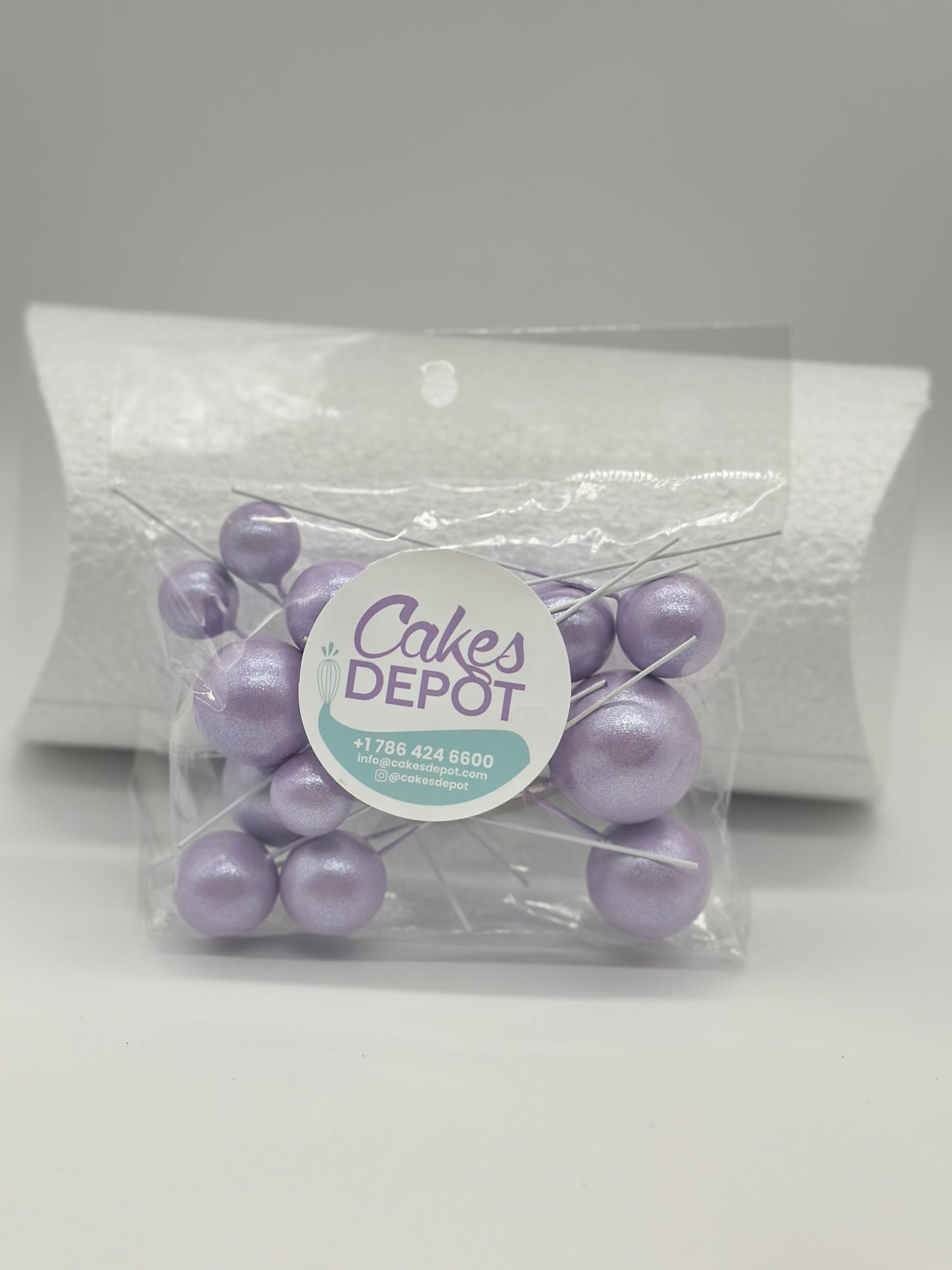 Decoration Color Balls Small Light Purple