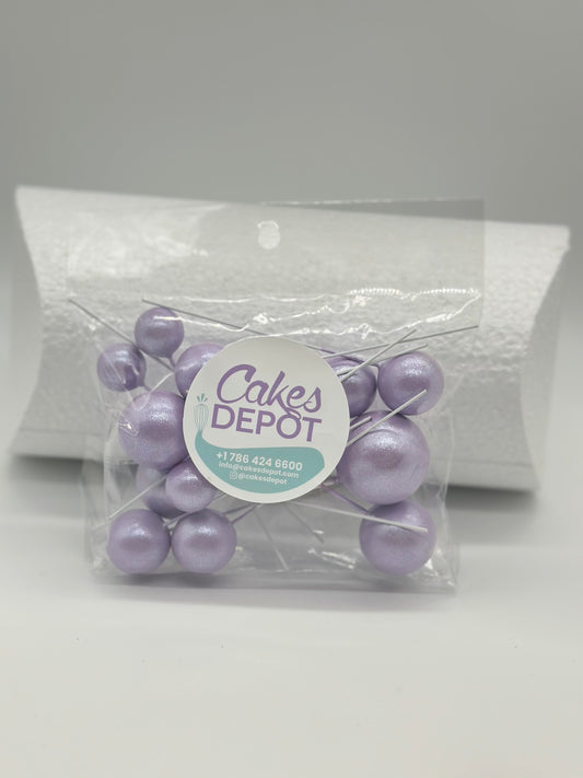 Decoration Color Balls Small Light Purple