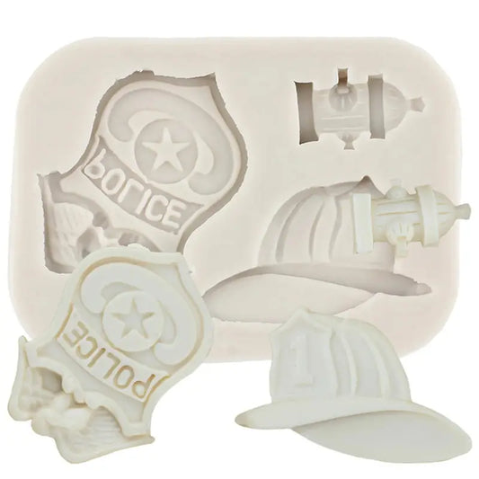Firefighter Police Silicone Mold