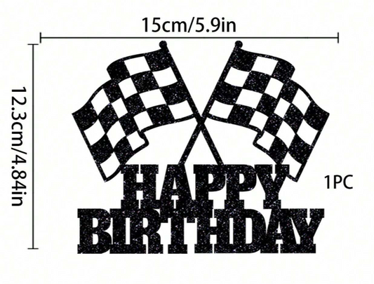 Happy Birthday Cars Cake Topper