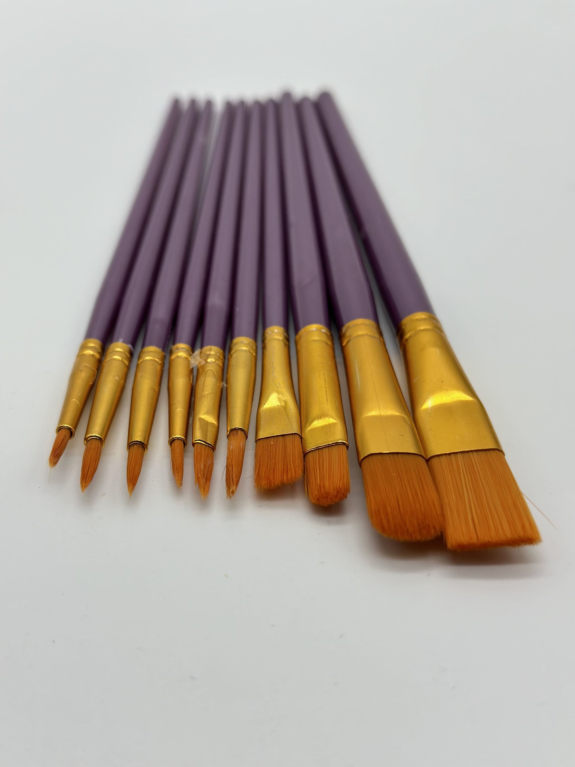 Purpple Brush Set 10 Pcs