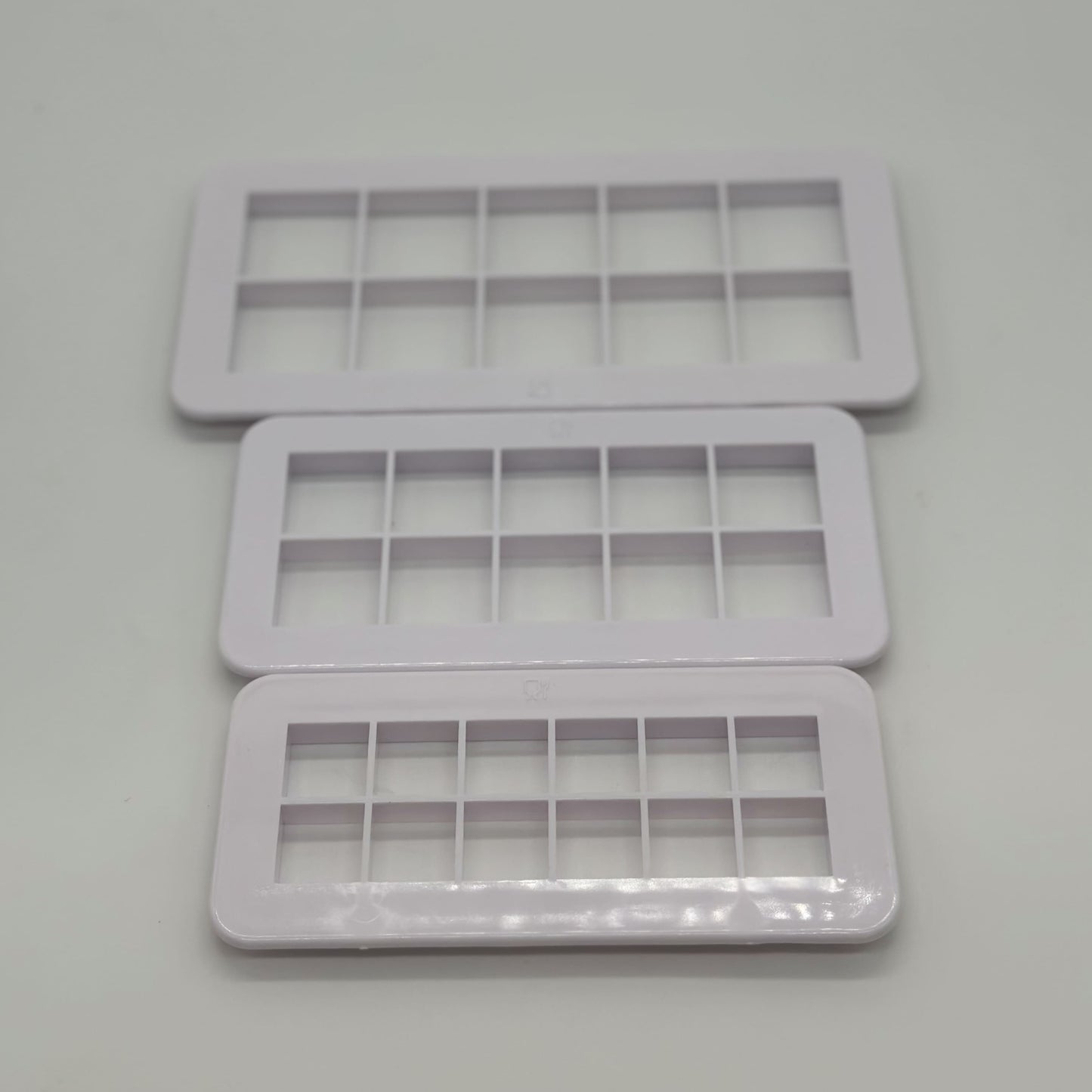 Set of 3 Square Fondant Plastic Cutter