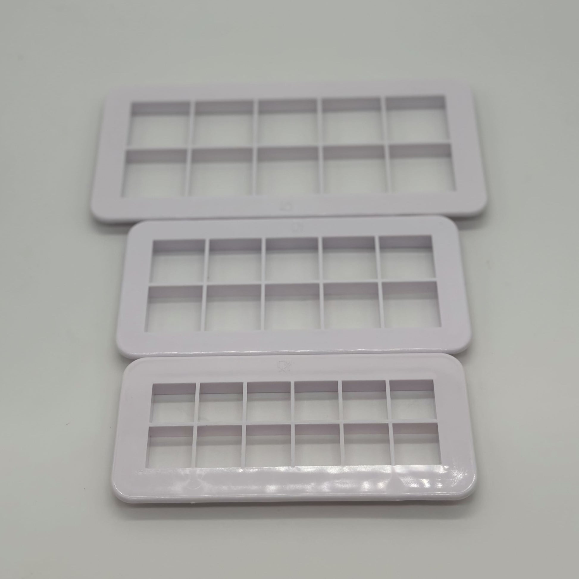 Set of 3 Square Fondant Plastic Cutter