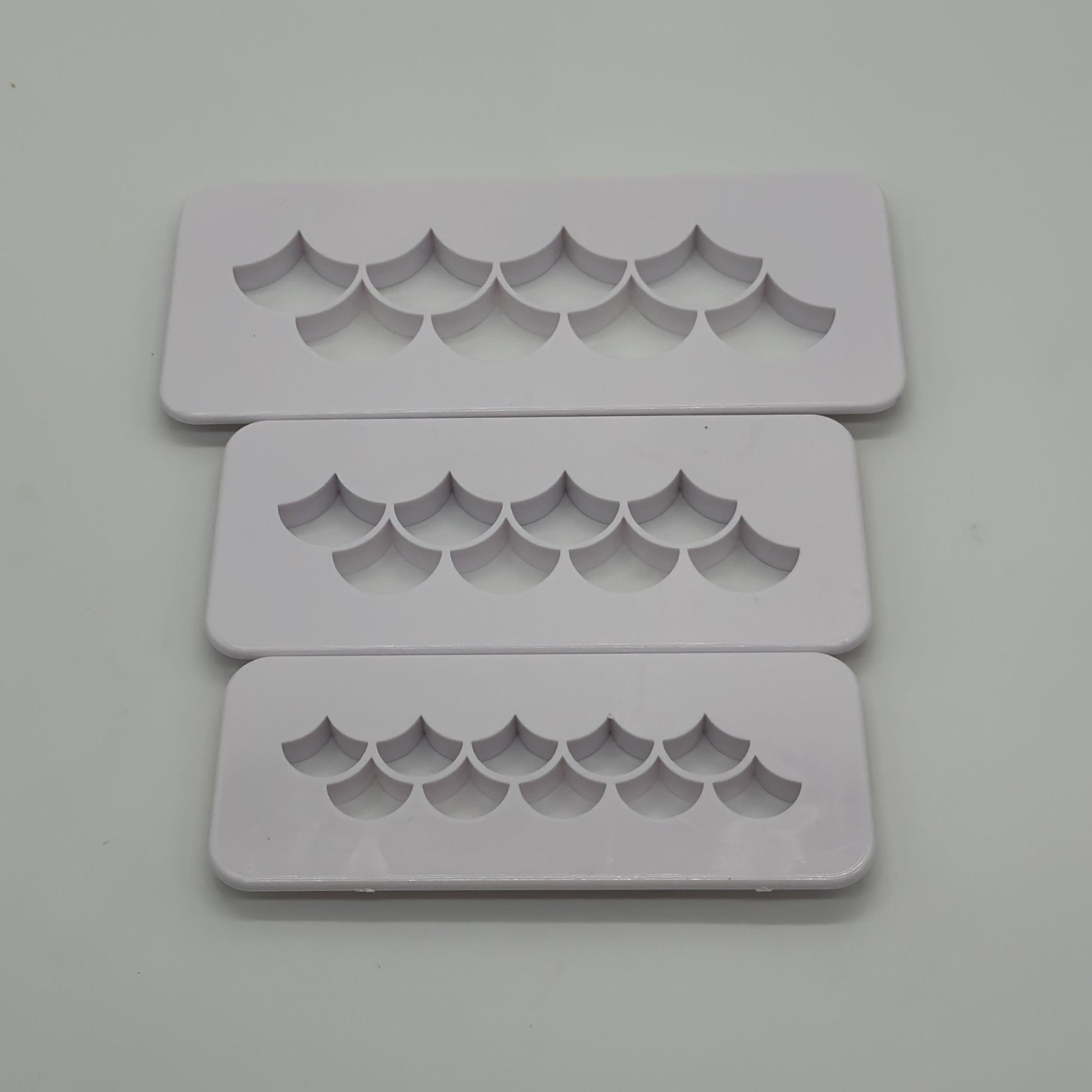 Set of 3 Mermaid Scales Fondant Plastic Cutter