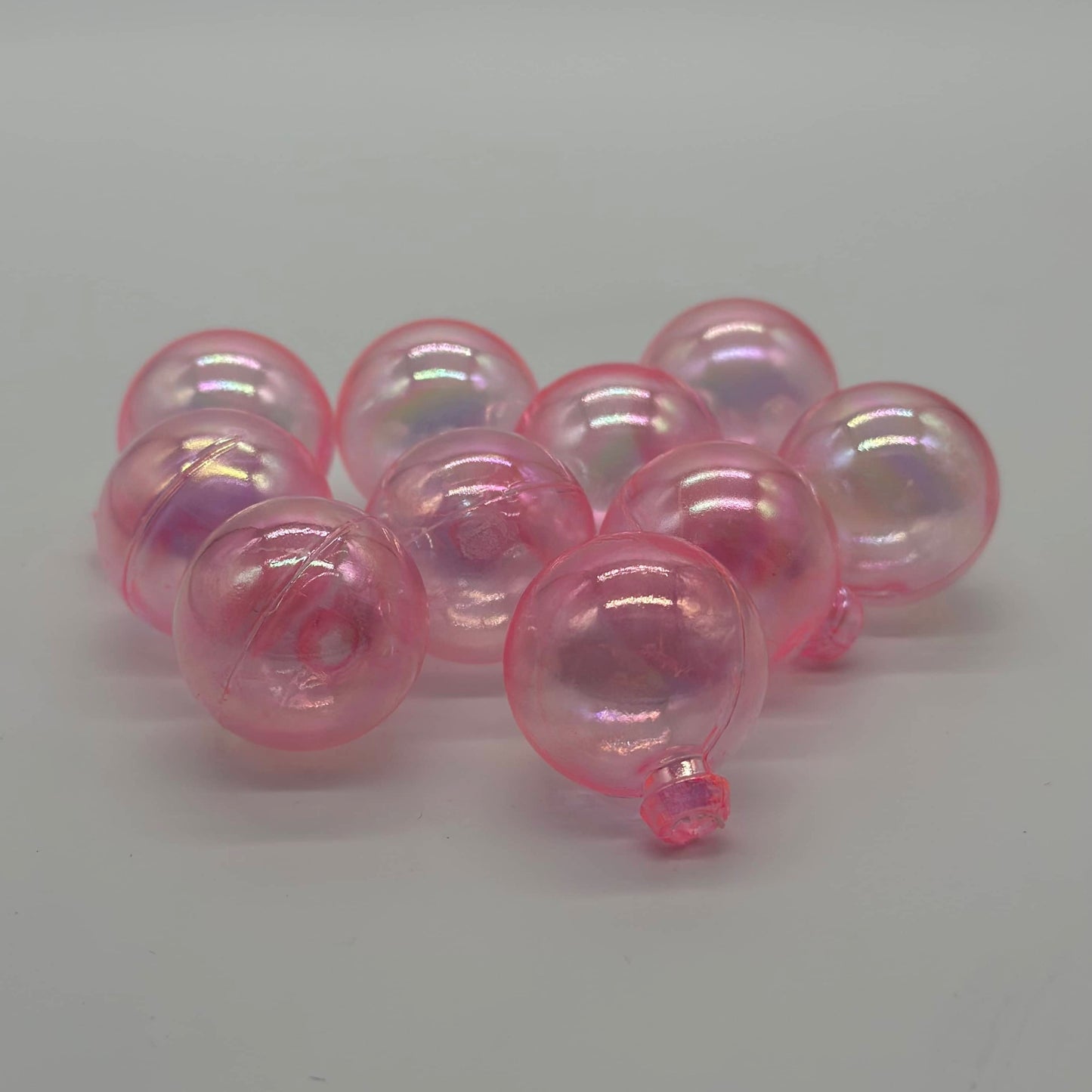 Set Of 10 Plastic Pink Ball