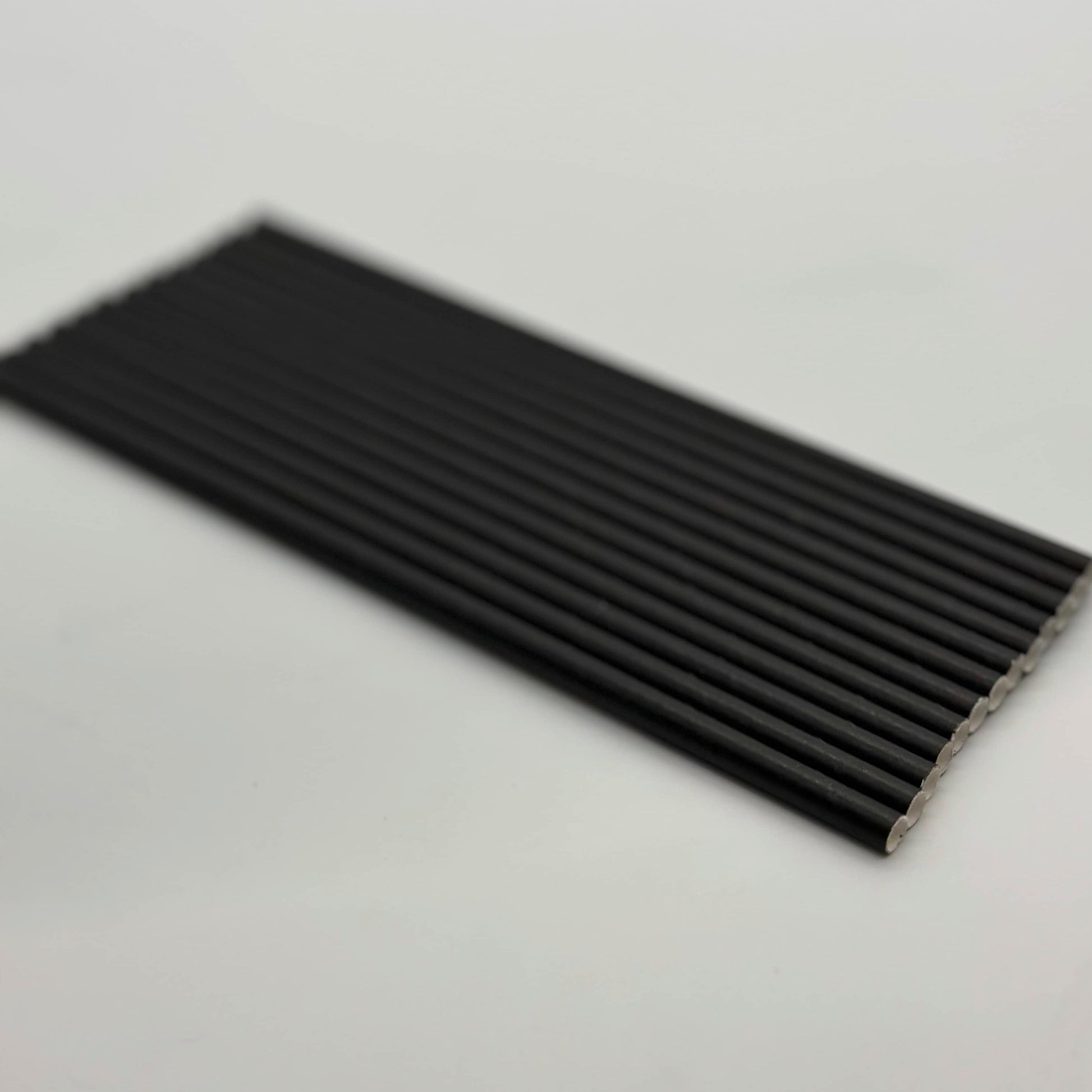 Paper Straw Black Set of 13