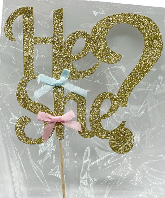 Gender Reveal Cake Topper