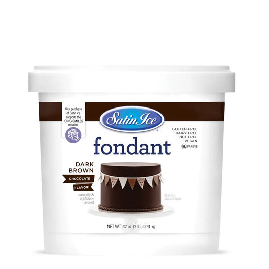 Satin Ice 2 lb. Dark Chocolate Fondant