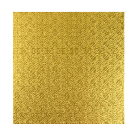 10" Cake Drum Gold Square