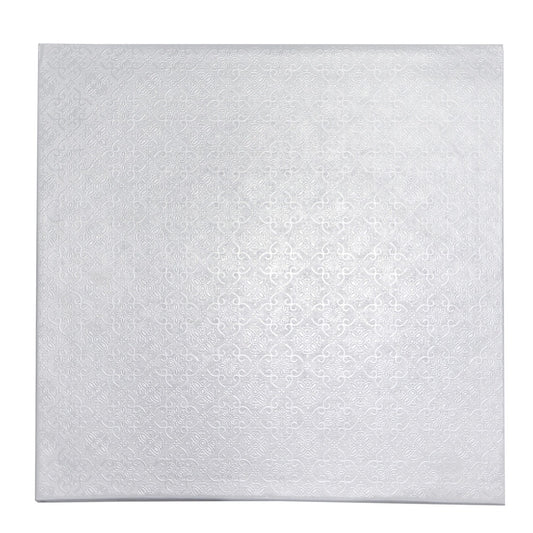 10" Cake Drum White Square