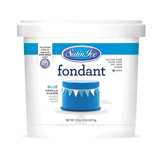 Satin Ice 5 lb. Blue Vanilla Fondant