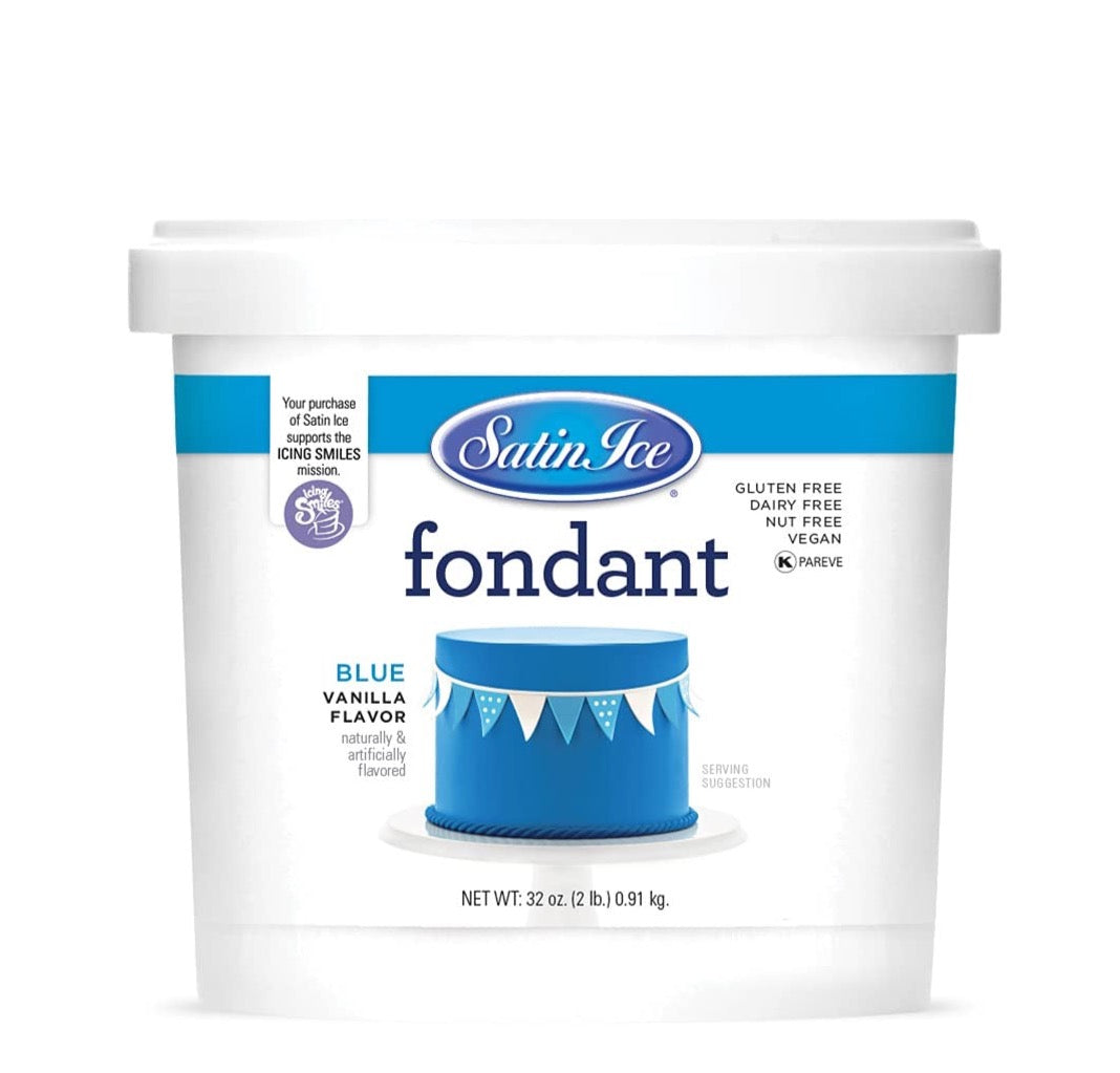 Satin Ice 2 lb. Blue Fondant