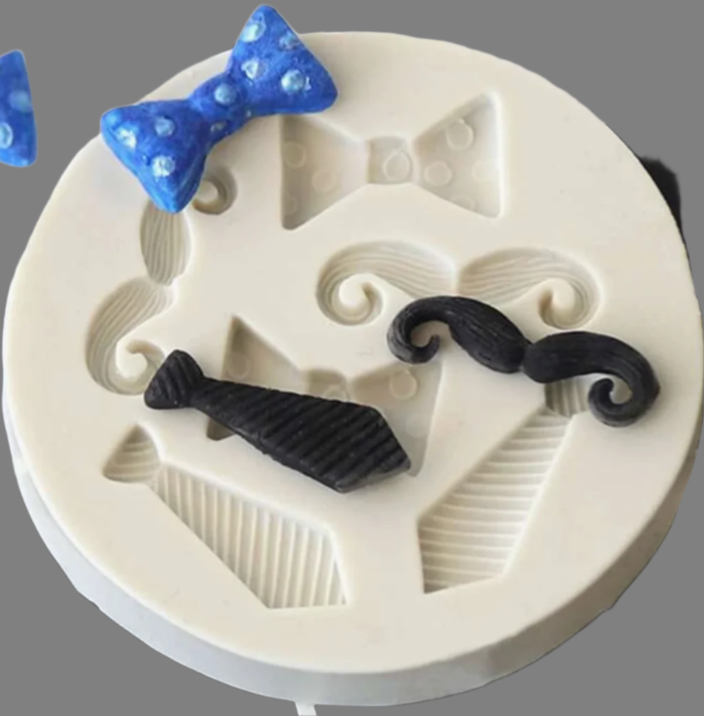 Mustache Bow Tie Silicone Mold