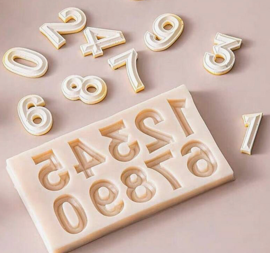 Number Silicone Mold