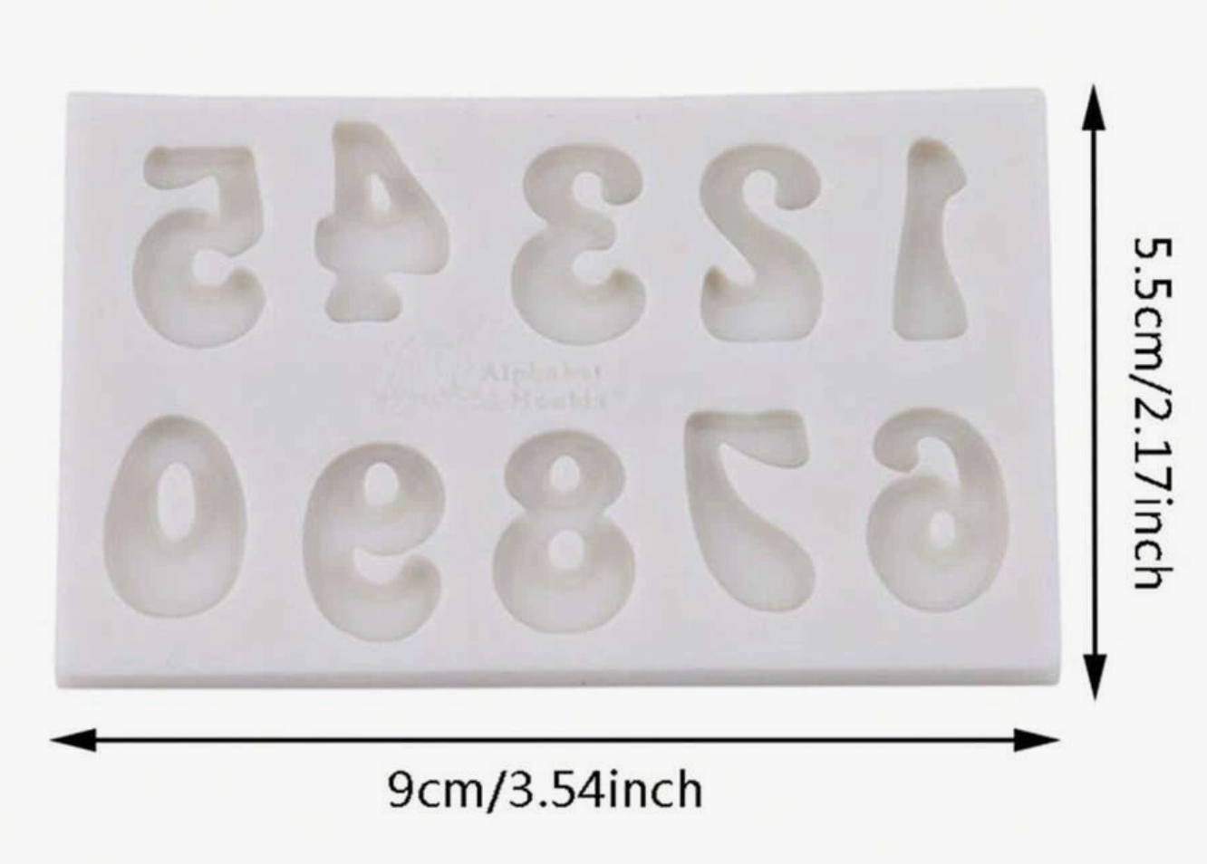 Number Silicone Mold