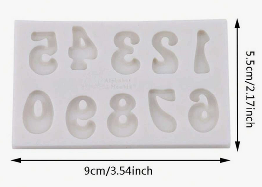 Number Silicone Mold