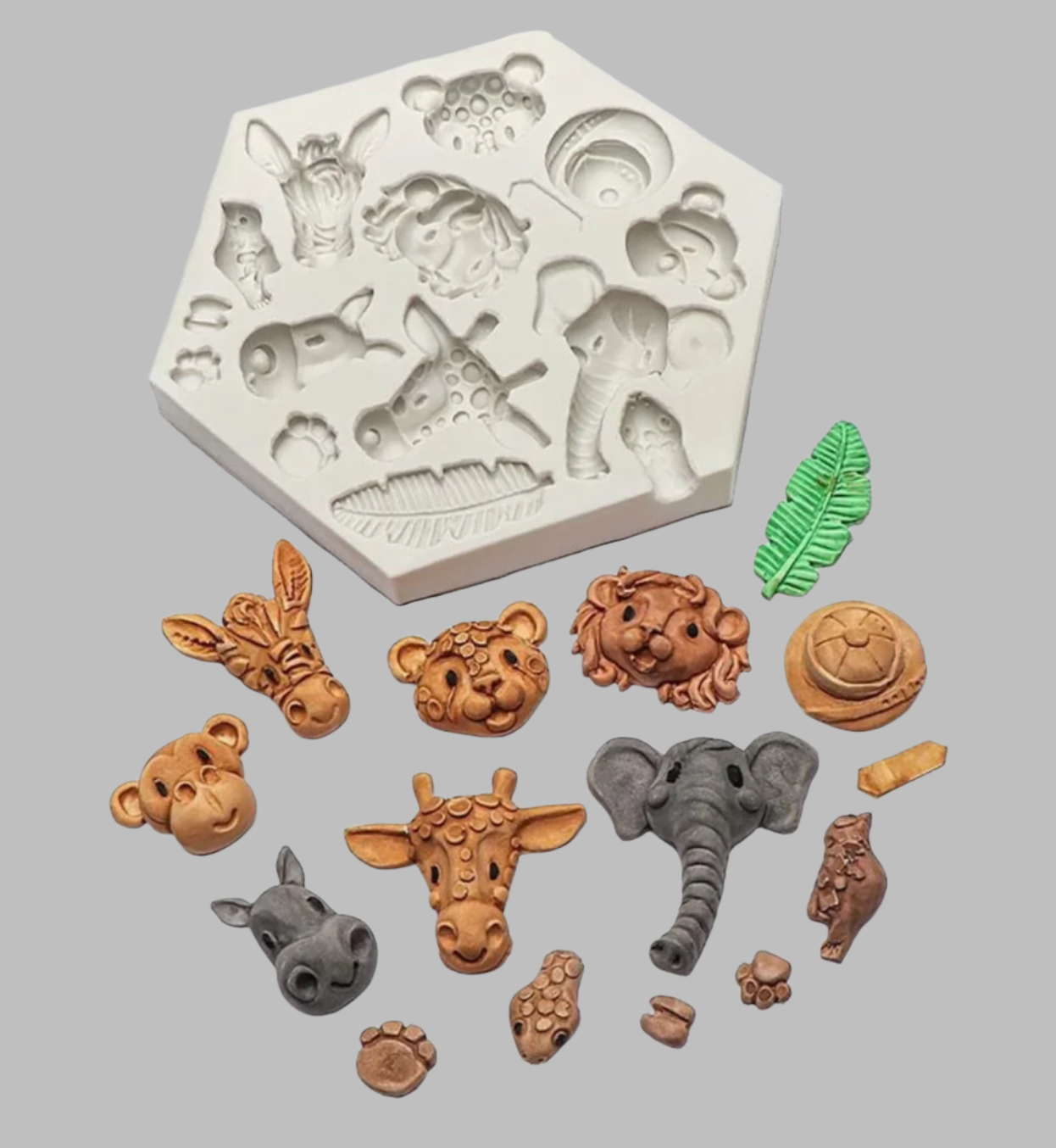 Safari Animal Silicone Mold
