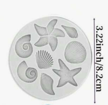 Seashells Under The Sea Silicone Mold (Copy)