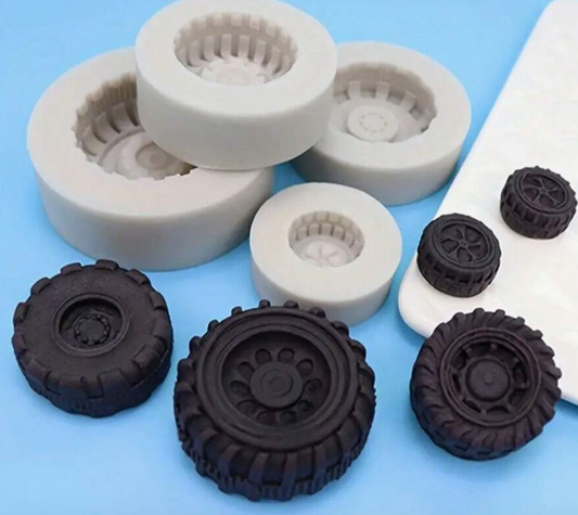 Tire  Silicone Mold 4 Pcs