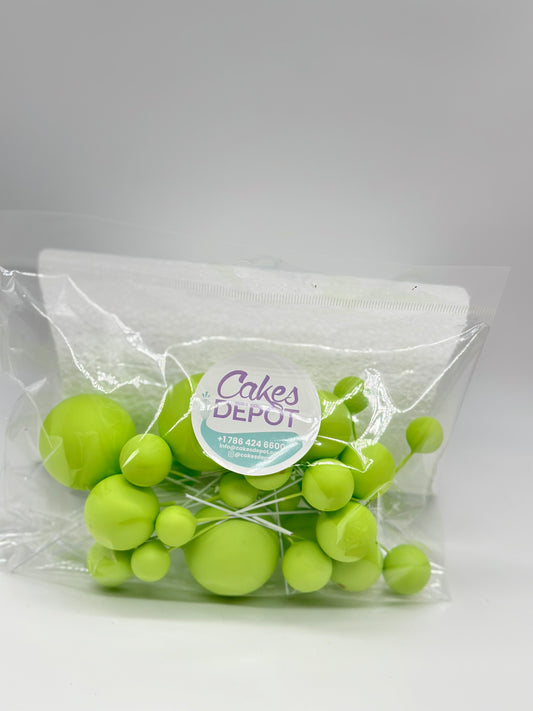 Decoration Color Balls Large Neon Green