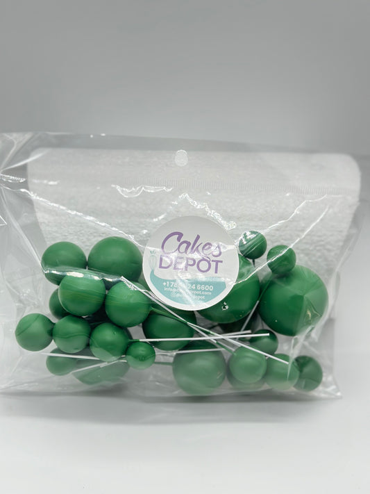 Decoration Color Balls Large Forest Green