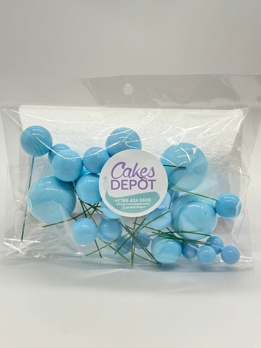 Decoration Color Balls Large Baby Blue